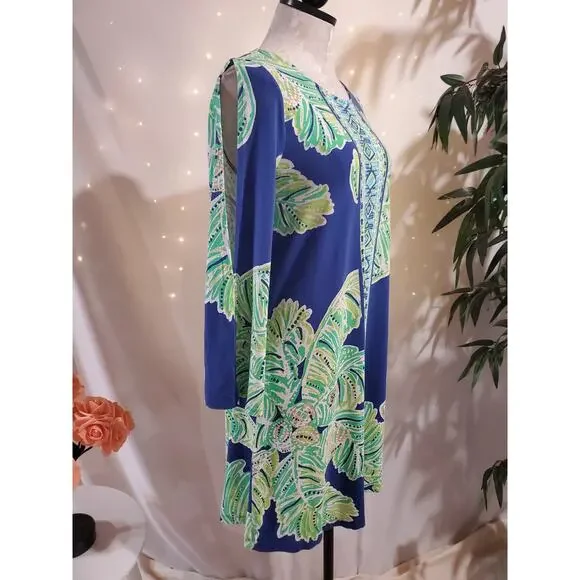 Lilly Pulitzer Latitude Adjustment Ophelia Jersey Swing Dress Size S Tropical - Picture 4 of 10